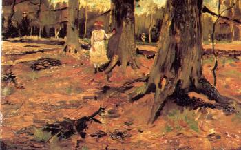 Vincent Van Gogh : A girl in a wood